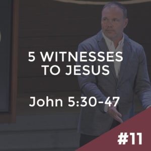 John #11 – 5 Witnesses to Jesus: John 5:30-47